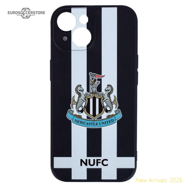 Authentic Newcastle United Fc Iphone 15 Striped Silicone Case