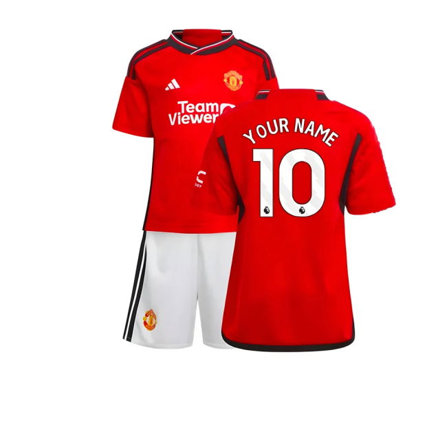 Man Utd 2023-20 Home Football Kit Name & Number M