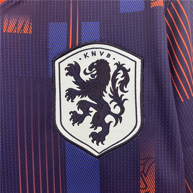 Professional Grade UEFA Euro 2024 Netherlands Soccer Shirt Away