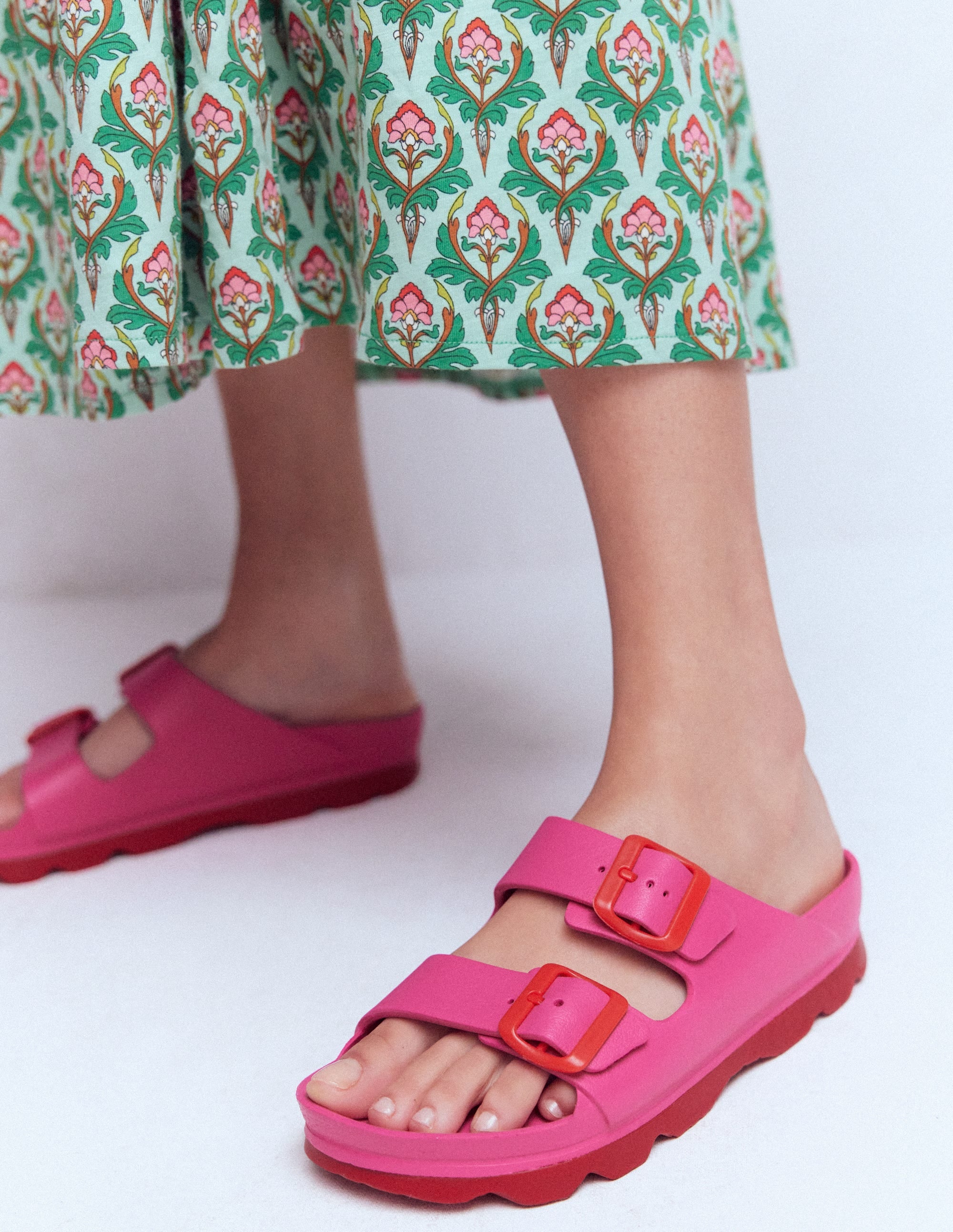 Lyla Double Buckle Sliders