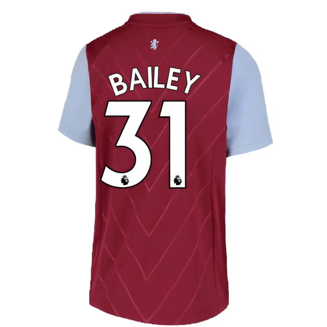 2022-20 Aston Villa Official Home Football Kit BAILEY #31 L M S Kids