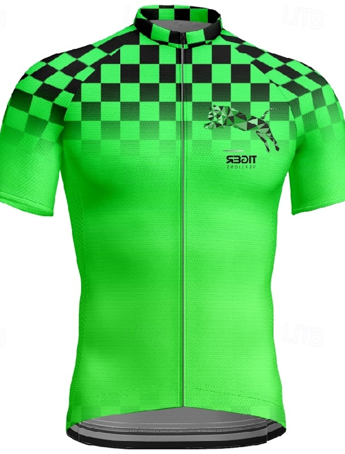 Men's Cycling Jersey Plaid Gradient Short Sleeve Bike Tee Tshirt Jersey with 3 Rear Pockets Mountain Bike MTB Quick Dry Anatomic Design Wicking Breathable Sports Yellow Red Blue Clothing Apparel
