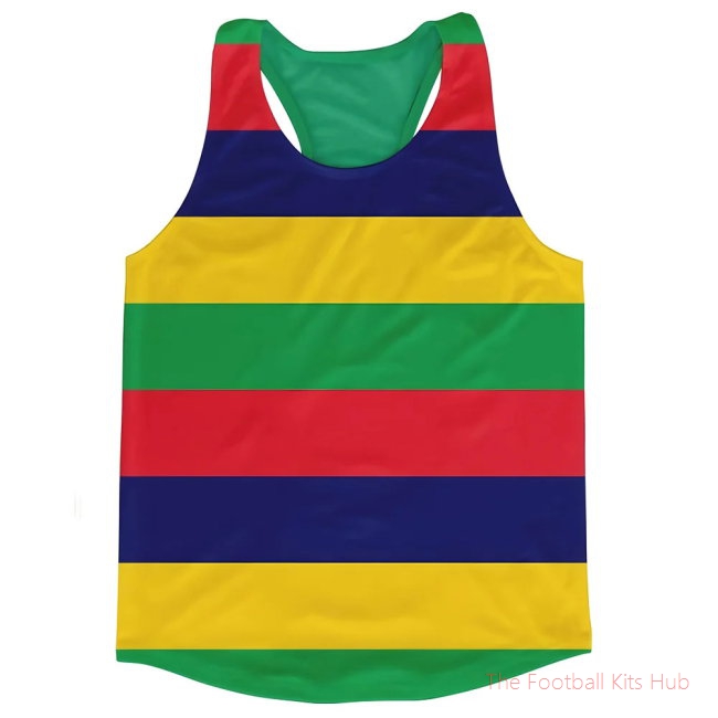 Men Mauritius Flag Running Vest