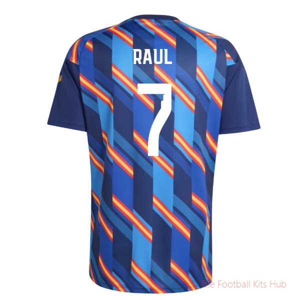 Breathable Replica Spain 2026-2027 Home Pre-Match Shirt (Raul 7)