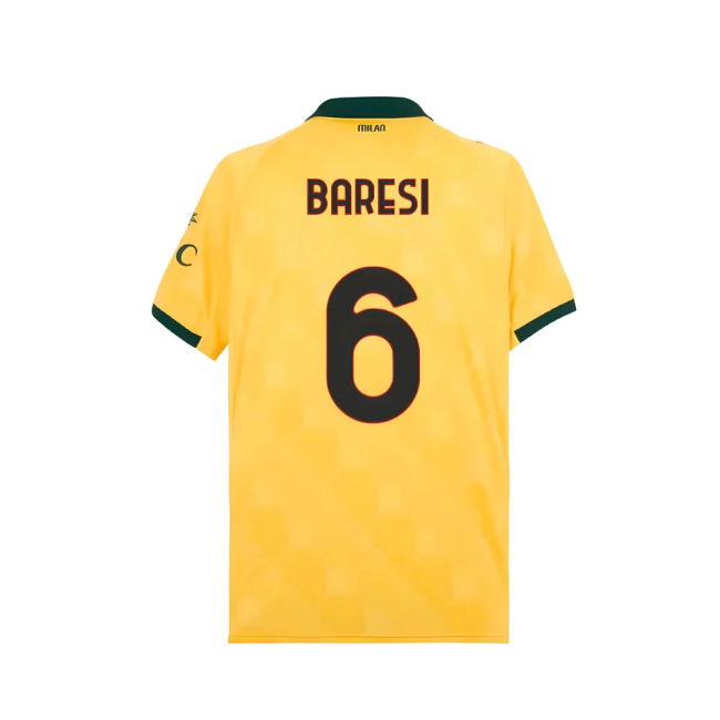 2025-2026 AC Milan Third Kit (Baresi 6) | Comfortable | Premium