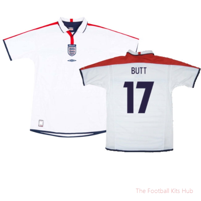 England 2003-05 Home Shirt (XL) (Mint) (Butt 17)