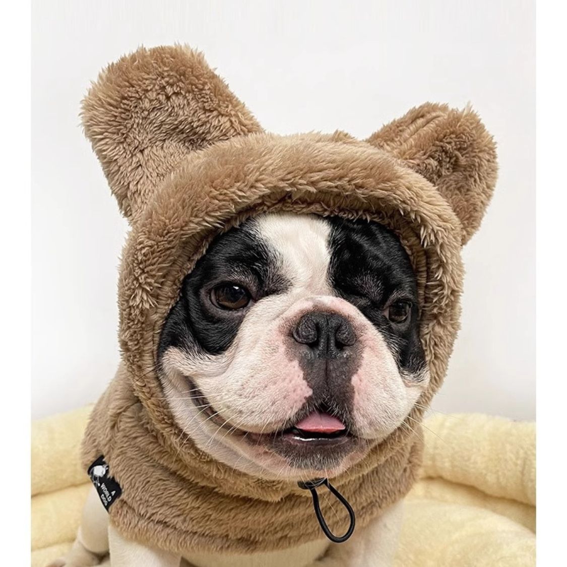 French Bulldog Warmie Frenchie Winter Plush Hat Cozy & Stylish For