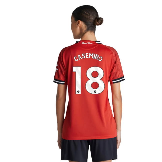 2025-20 Man Utd Home Soccer Shirt Casemiro #18 M Women S