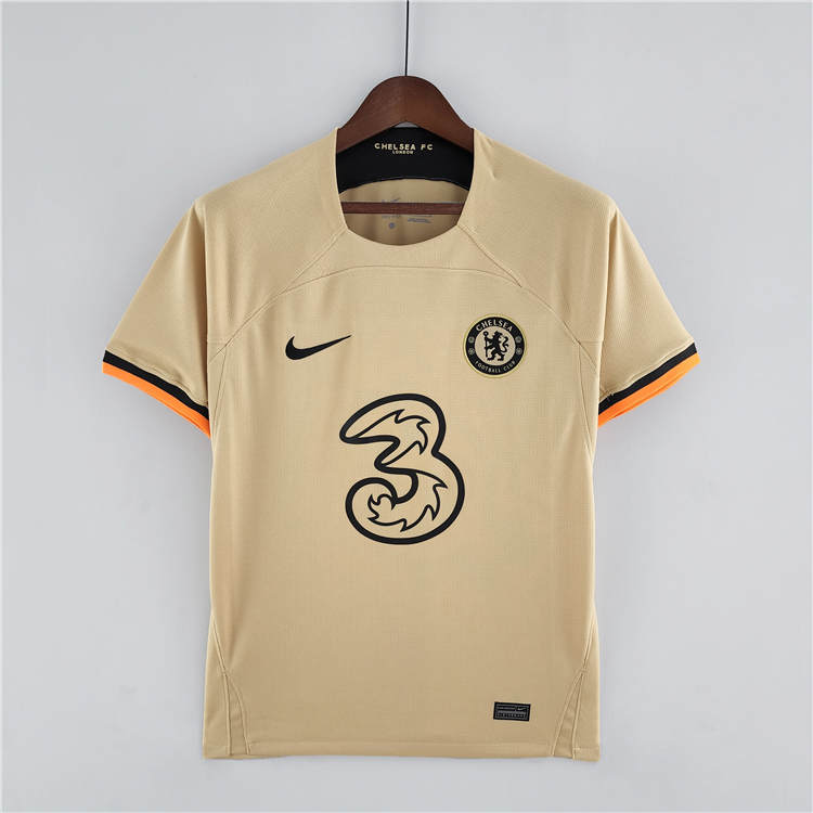 High Performance Chelsea 2223 Third Yellow Soccer Jersey Football