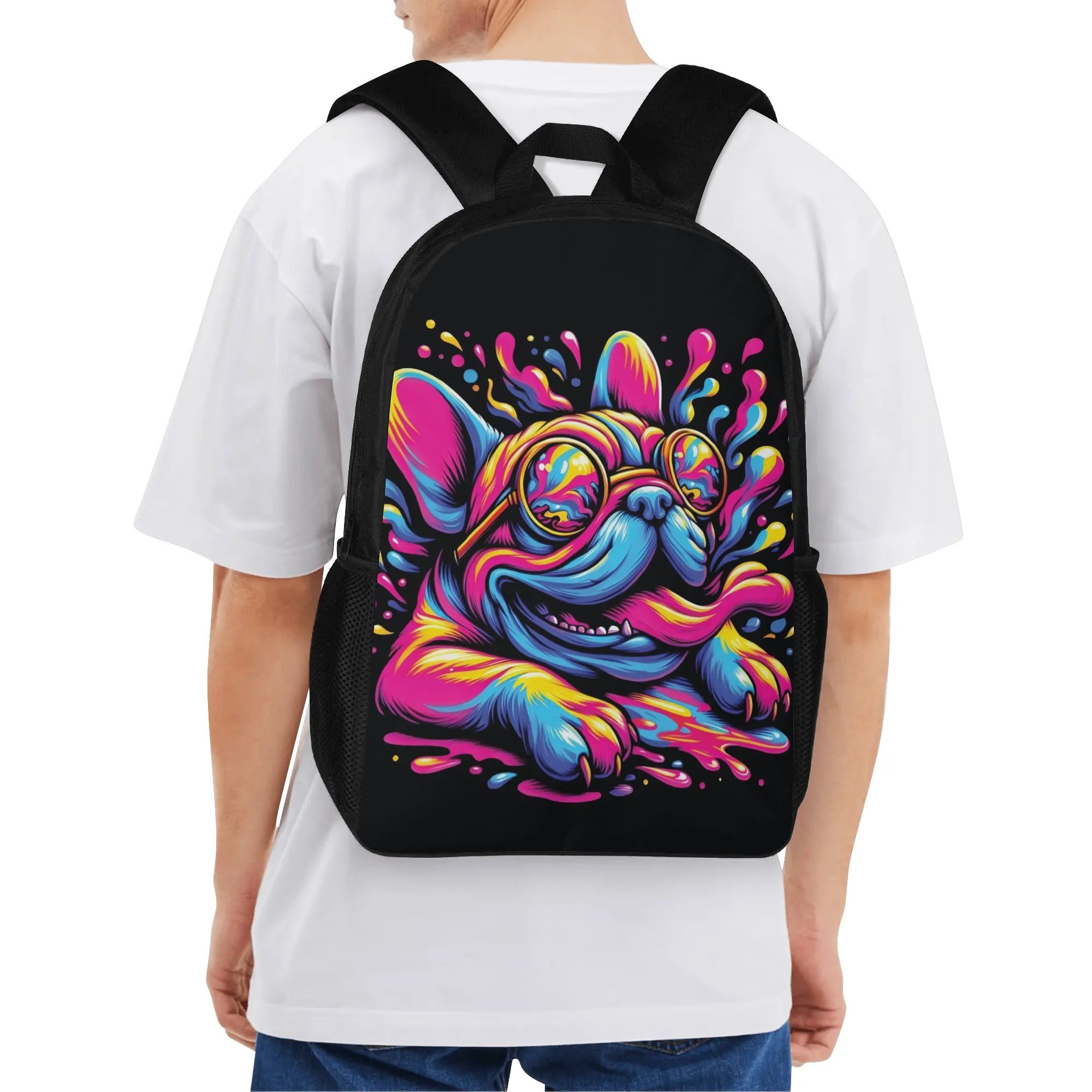 French Bulldog Mila 17 Inch Backpack Frenchie Pet Item