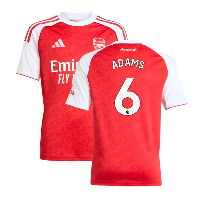Arsenal 2025-20 Home Football Shirt Featuring Adams 6 L M S Kids