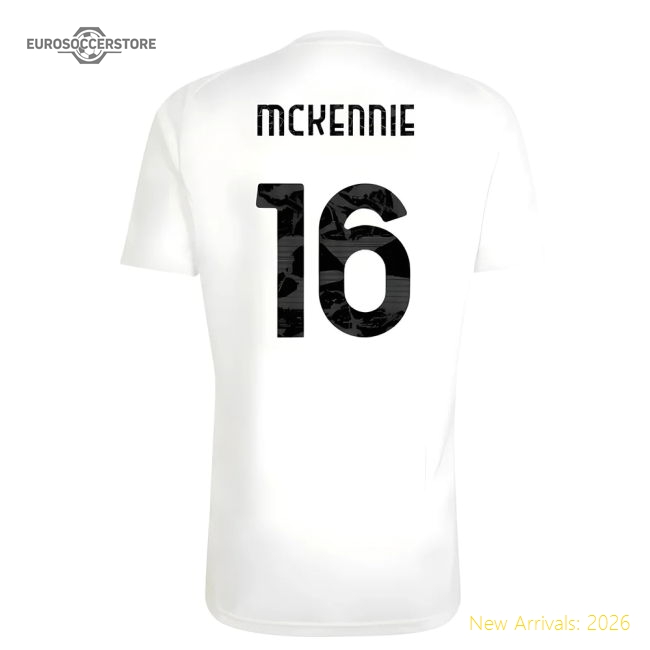 High-quality 2025-2026 Juve Training Tee (white) (mckennie 16)