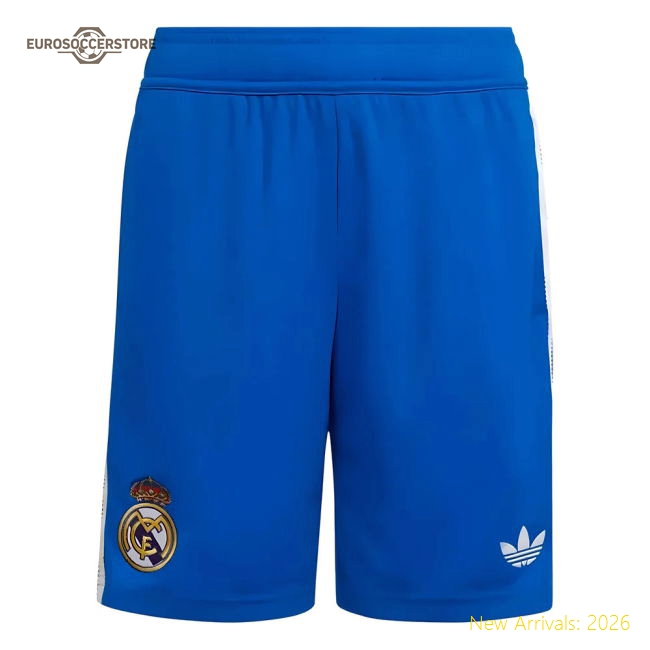 2025-2026 Real Madrid Third Shorts (Blue) - Kids