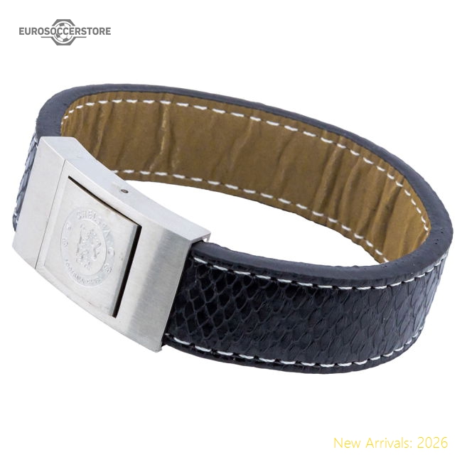 Authentic Chelsea Fc Stitched Leather Bracelet - Premium Quality