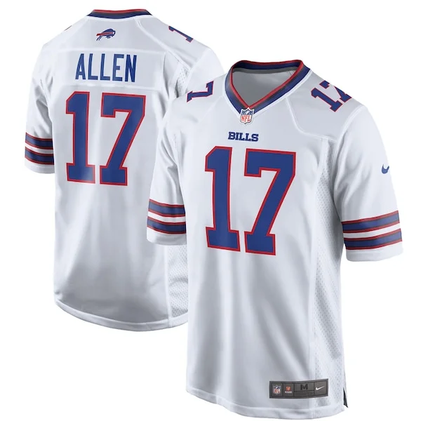 None Josh Allen Game Jersey - White | NFL Player Jersey | NFL Football
