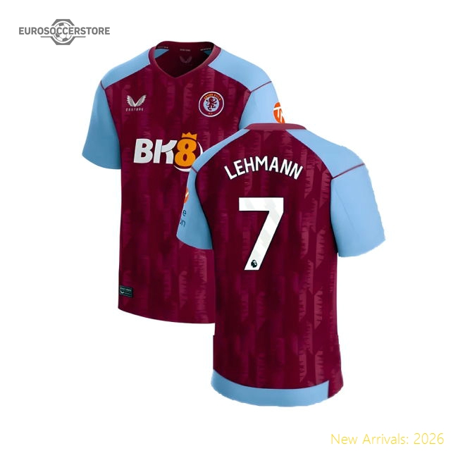 2023-2024 Aston Villa Home Pro-level Jersey Lehmann Performance Fabric