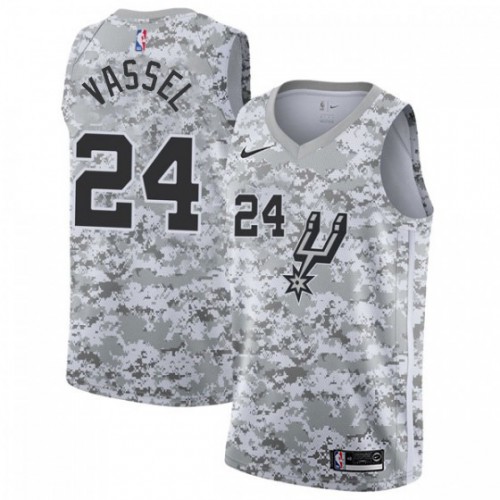 White Nike Antonio Spurs #24 Jersey - High-Quality Polyester