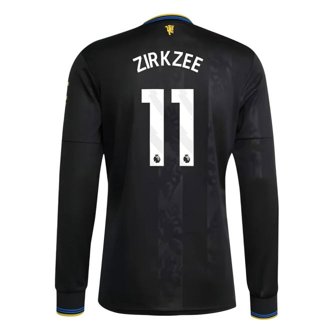 2025-2026 Man Utd Long Sleeve Third Shirt (Zirkzee 11) (Limited Edi...