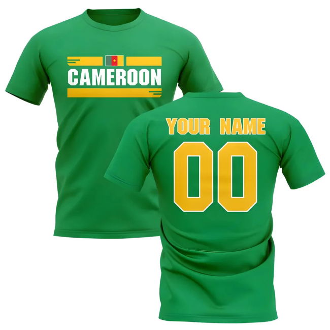 Championship World-Class Personalised Cameroon Fan Football T-Shirt