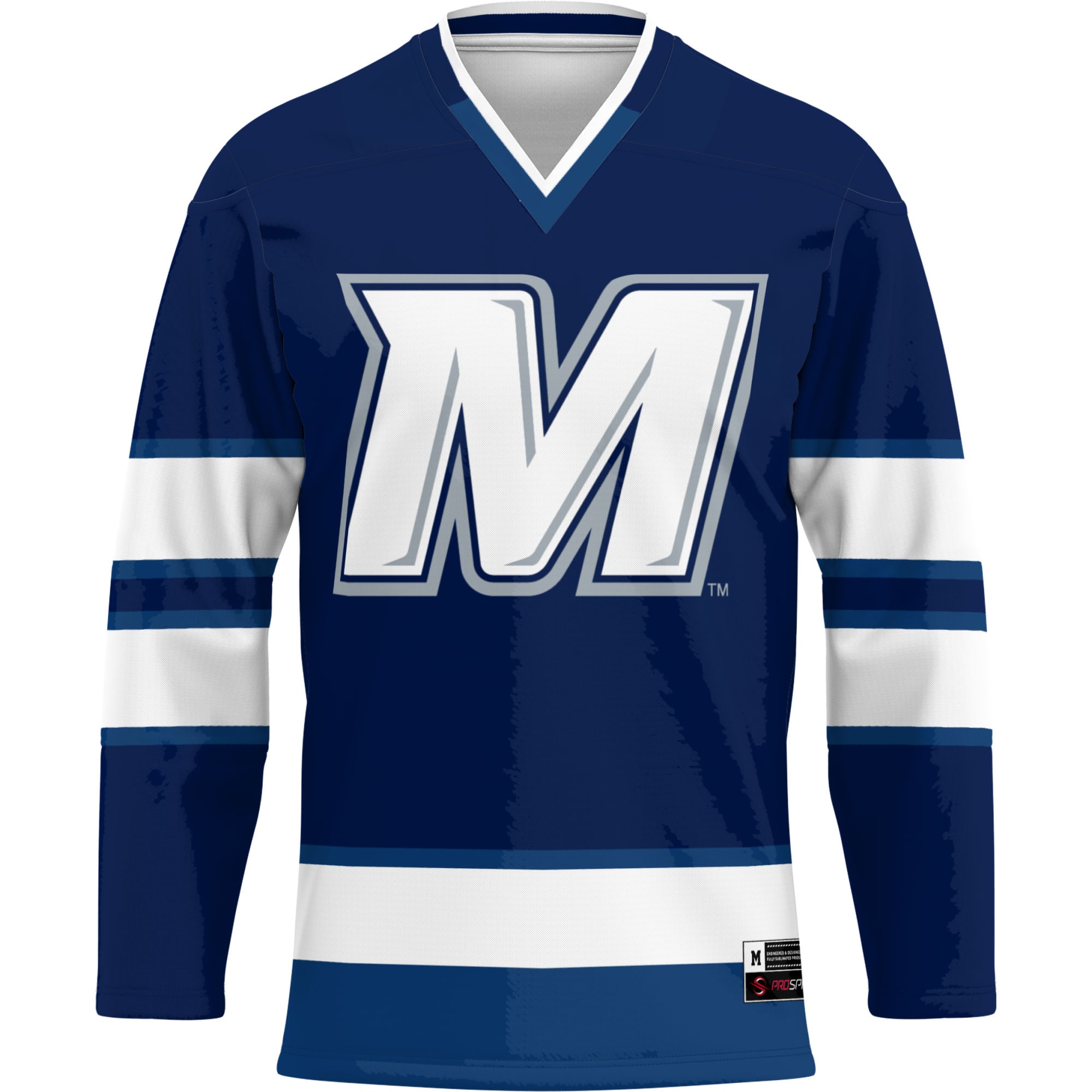 [NJP] Monmouth Hawks GameDay Greats Hockey Jersey - Navy