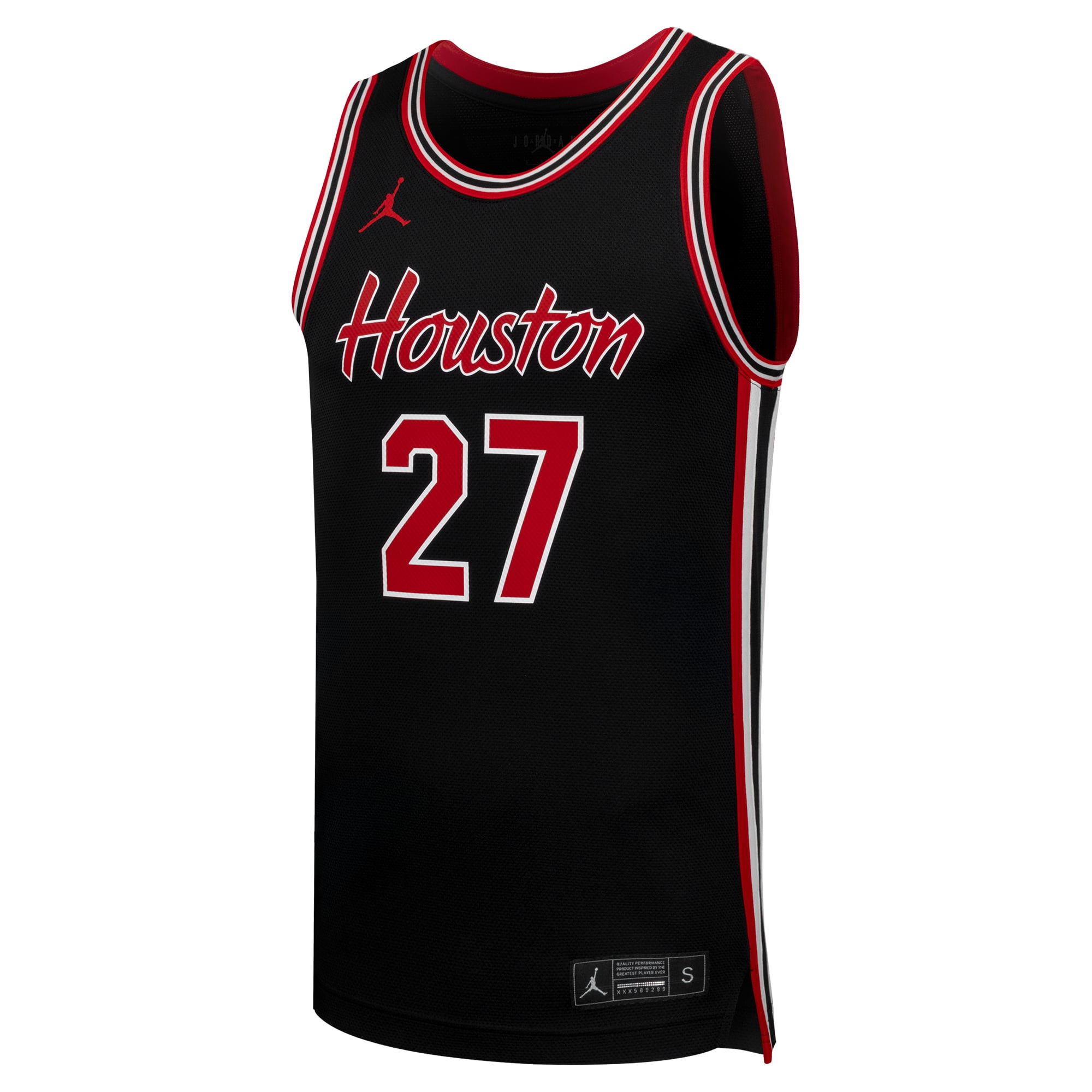 #27 Houston Cougars Jordan Brand Replica Basketball Jersey - Black