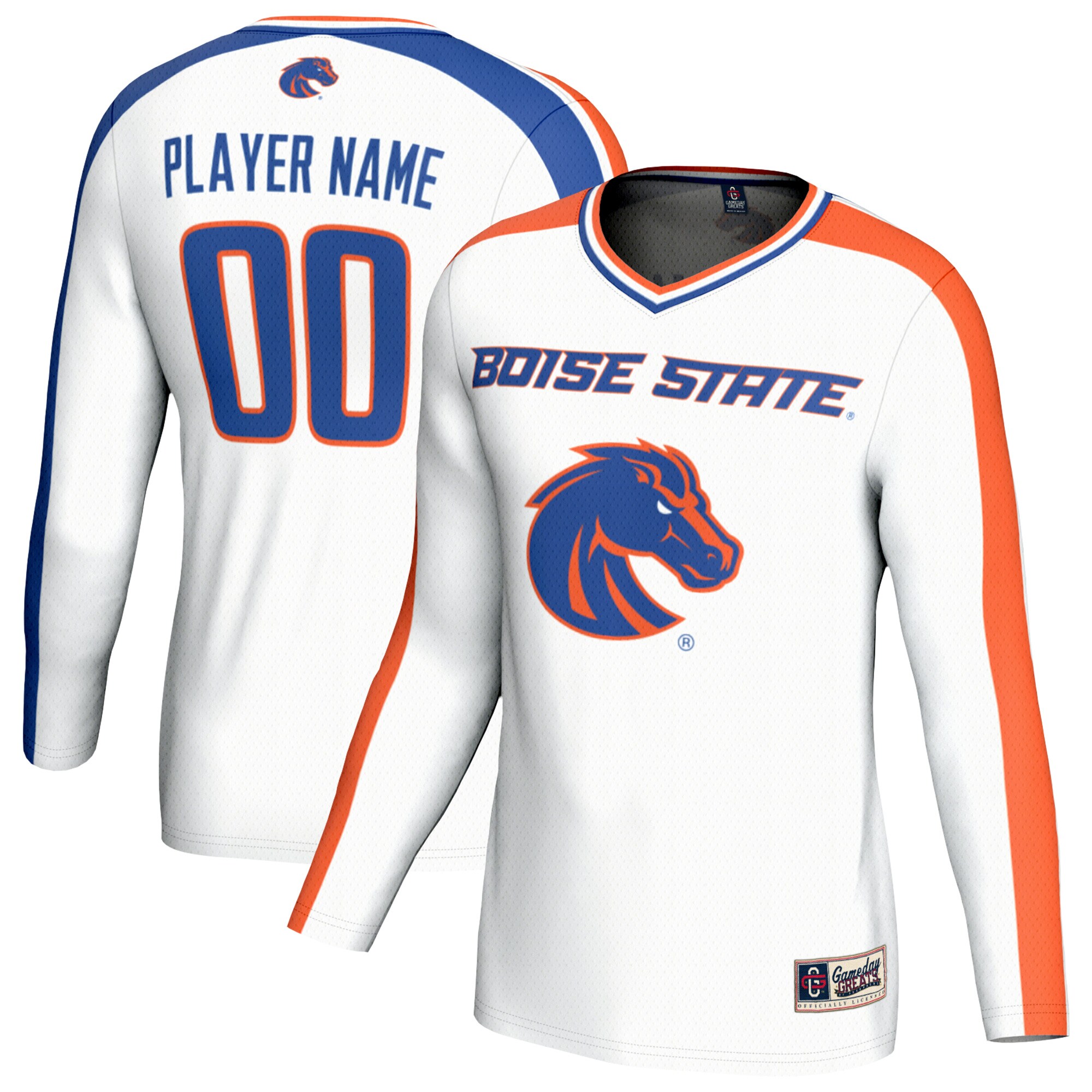 [NJP] Boise State Broncos GameDay Greats Youth NIL Pick-A-Player Collegiate Women's Volleyball Lightweight Fashion Jersey - White