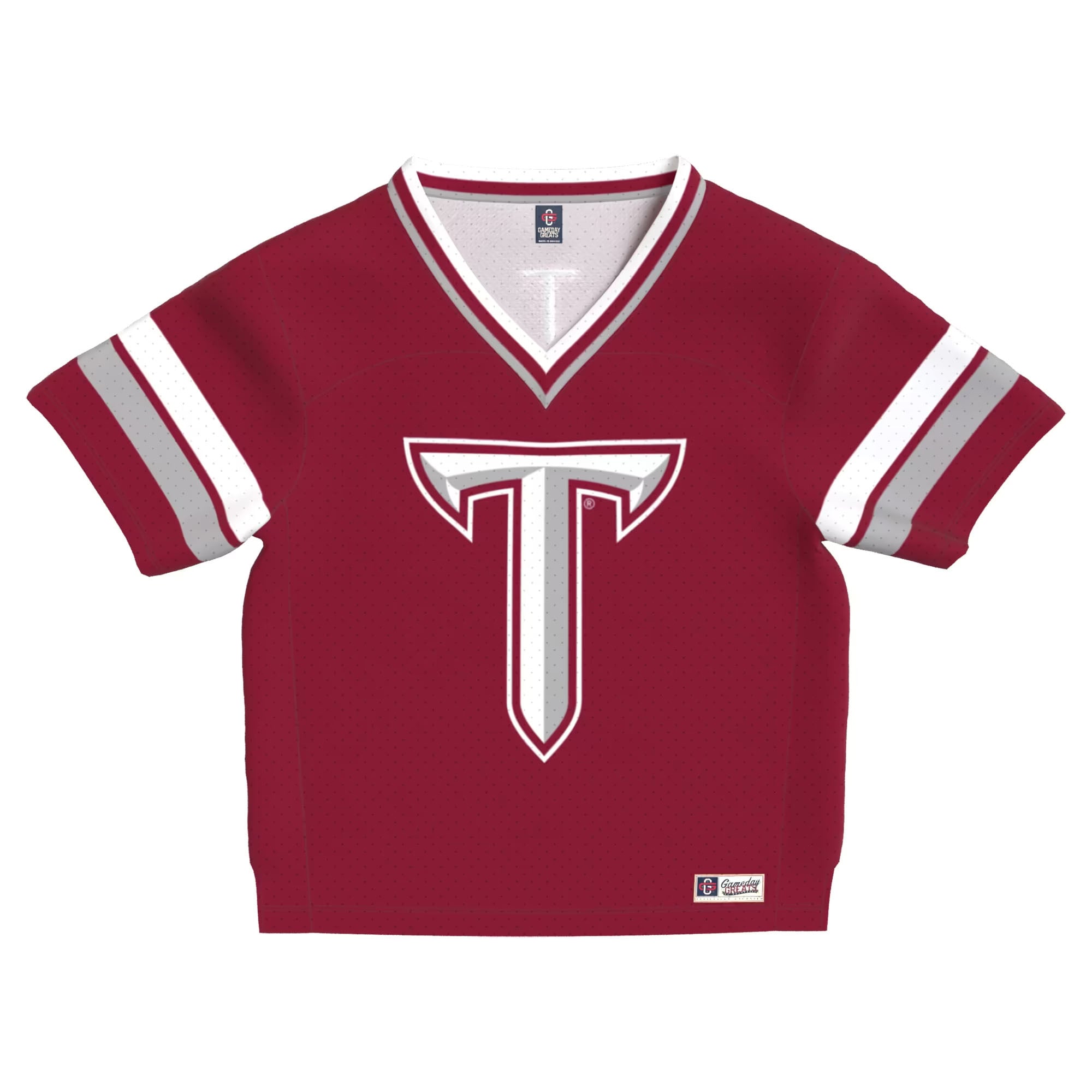 Toddler Cardinal Troy University Trojans Lightweight Collegiate Football Fashion Jersey