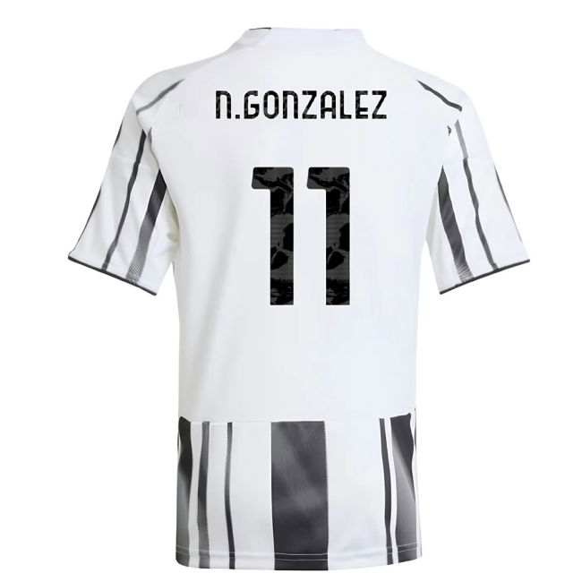 2025-2026 Juventus Home Durable Shirt (Kids) (N.Gonzalez 11)
