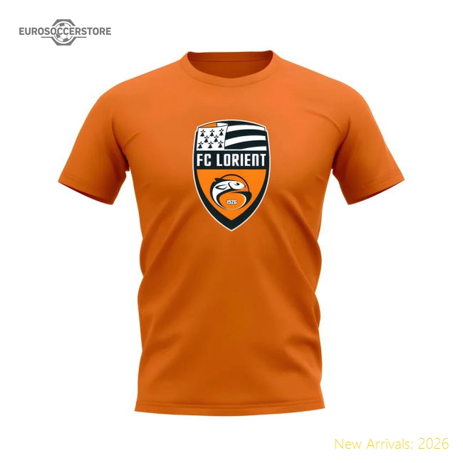 Fan-Favorite Best-Selling Lorient Badge T-Shirt (Orange)