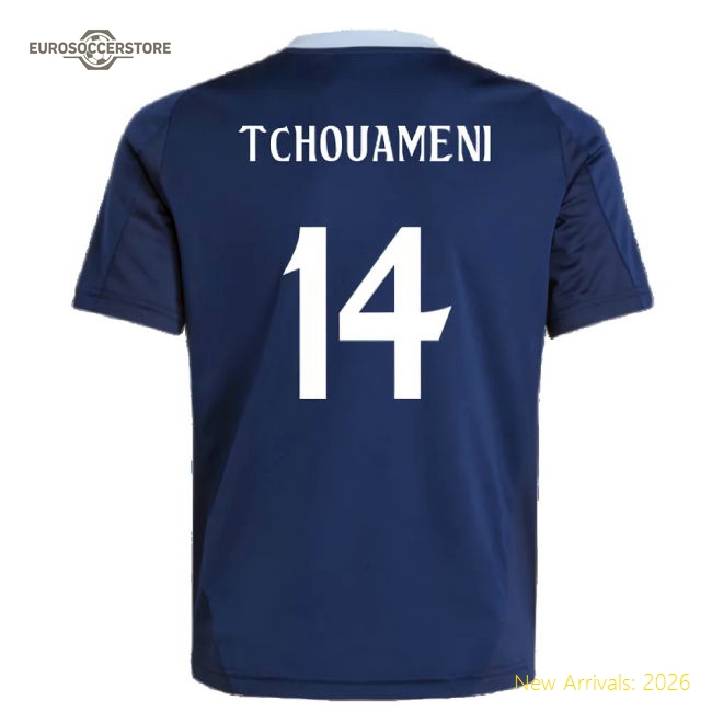 Soft Football Team Kids Tchouameni Jersey 2024-2025 Machine-washable
