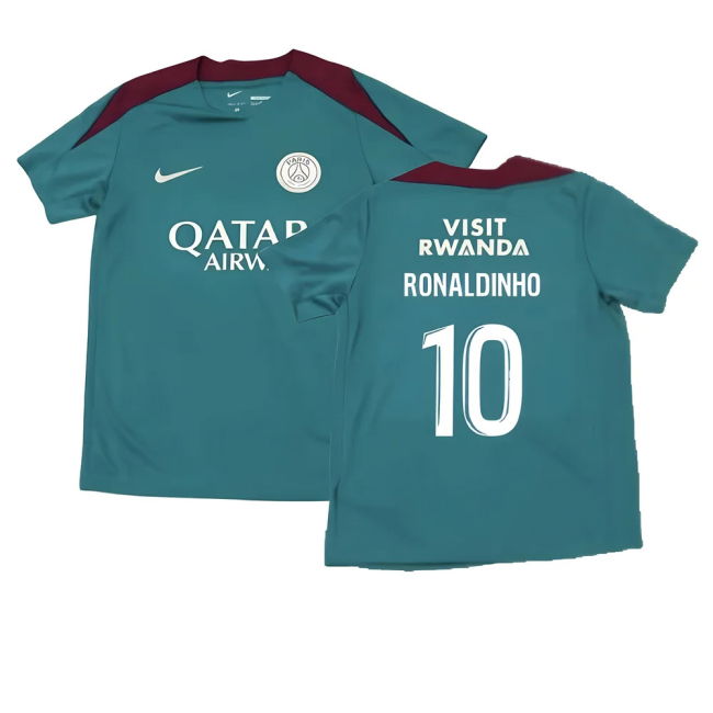 Proud Psg Psg Strike Dri Fit Training Shirt Teal Kids Ronaldinho #...