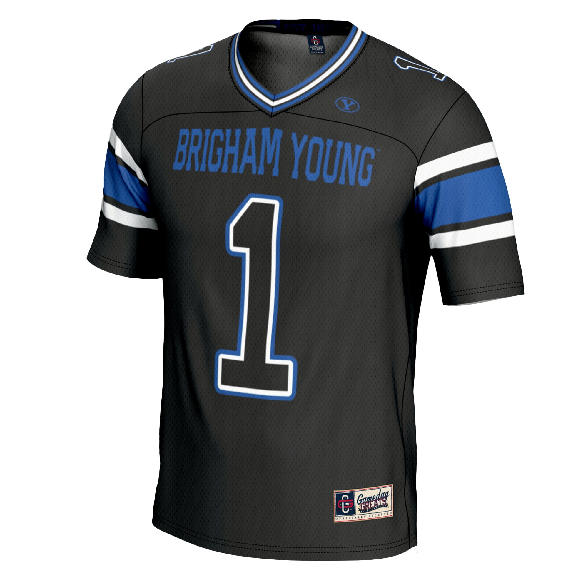 #1 BYU Cougars GameDay Greats Youth 26/27 Football Jersey - Black