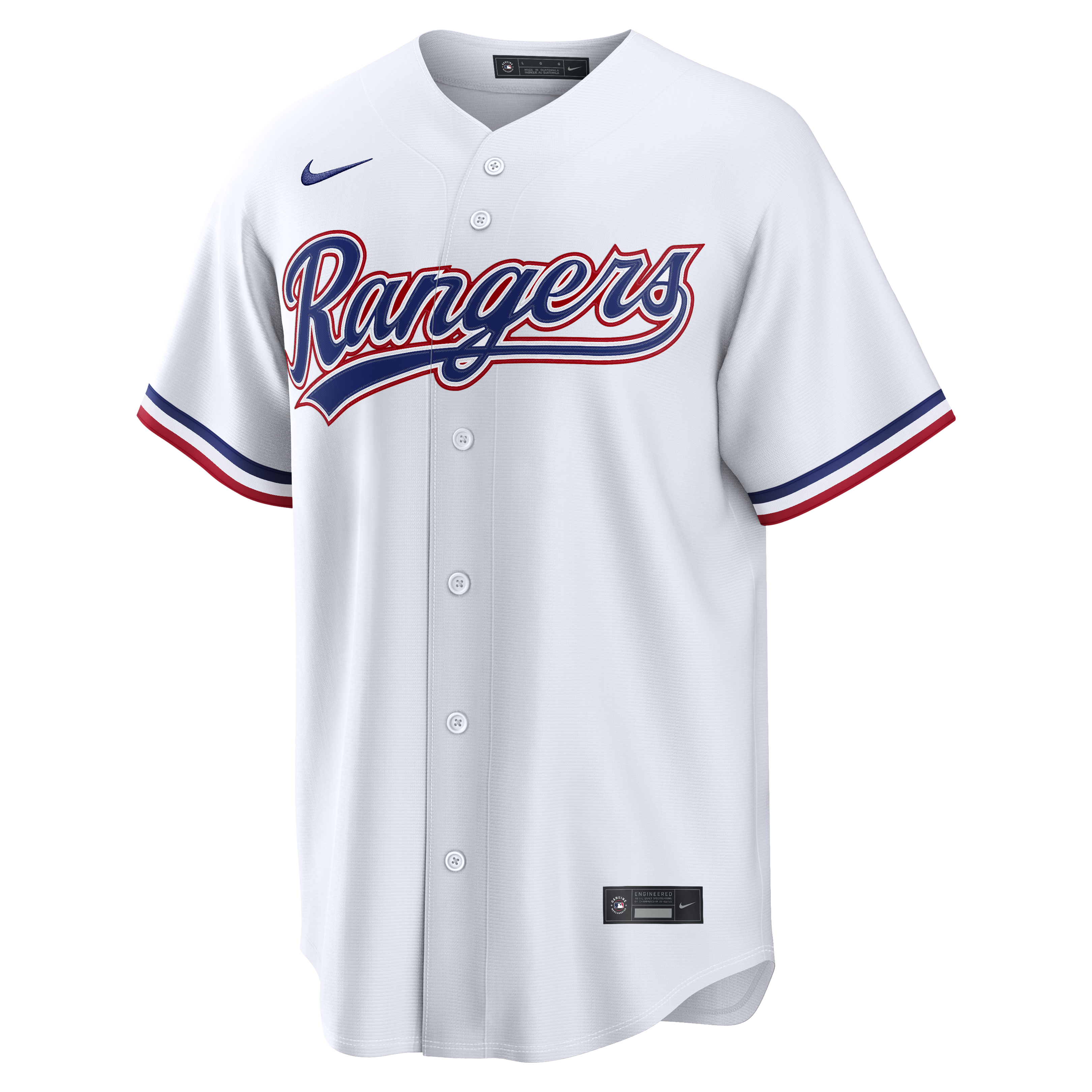 [LK] Jake Burger Texas Rangers Home Replica Jersey - White