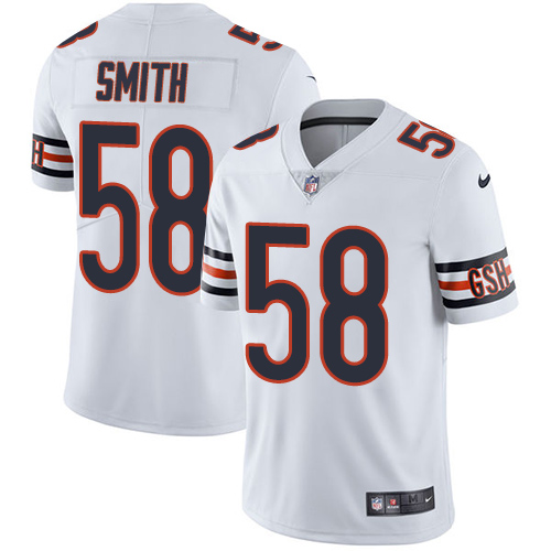 Authentic NFL CHI Bears #58 Roquan Smith White Limited Jersey