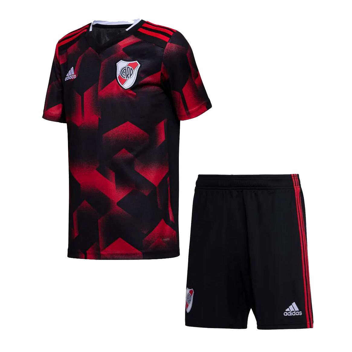 Kids River Plate Home 2019-20 Soccer KitsShirtShorts - Official