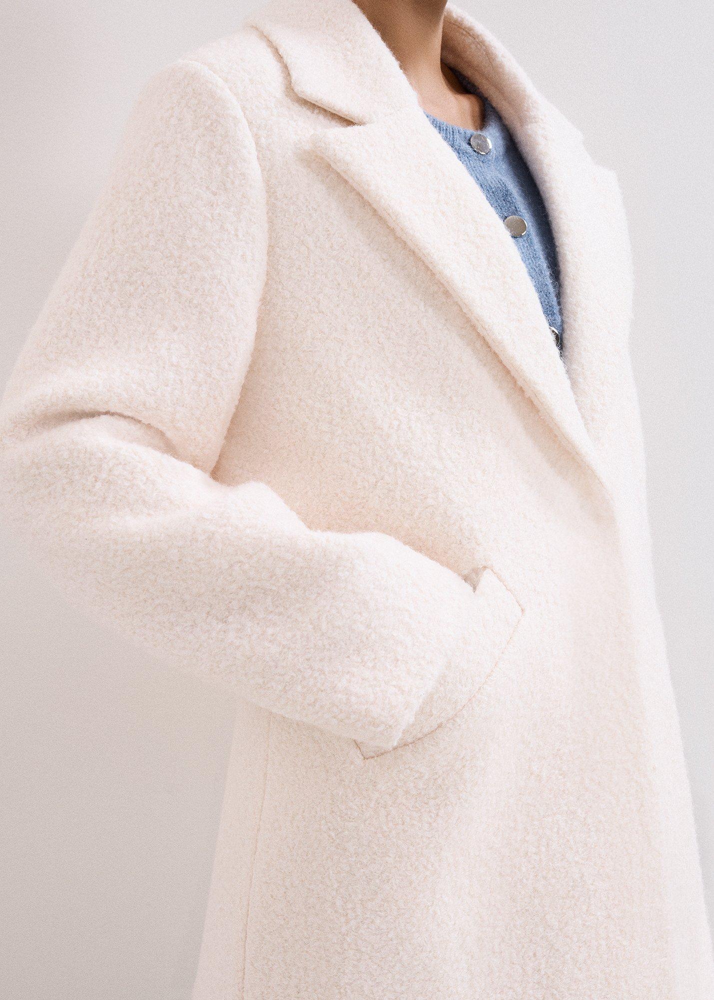 Malin Cream Wool Coat