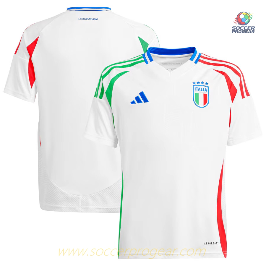Italy Away Team Jersey 2024-25 Edition Kids