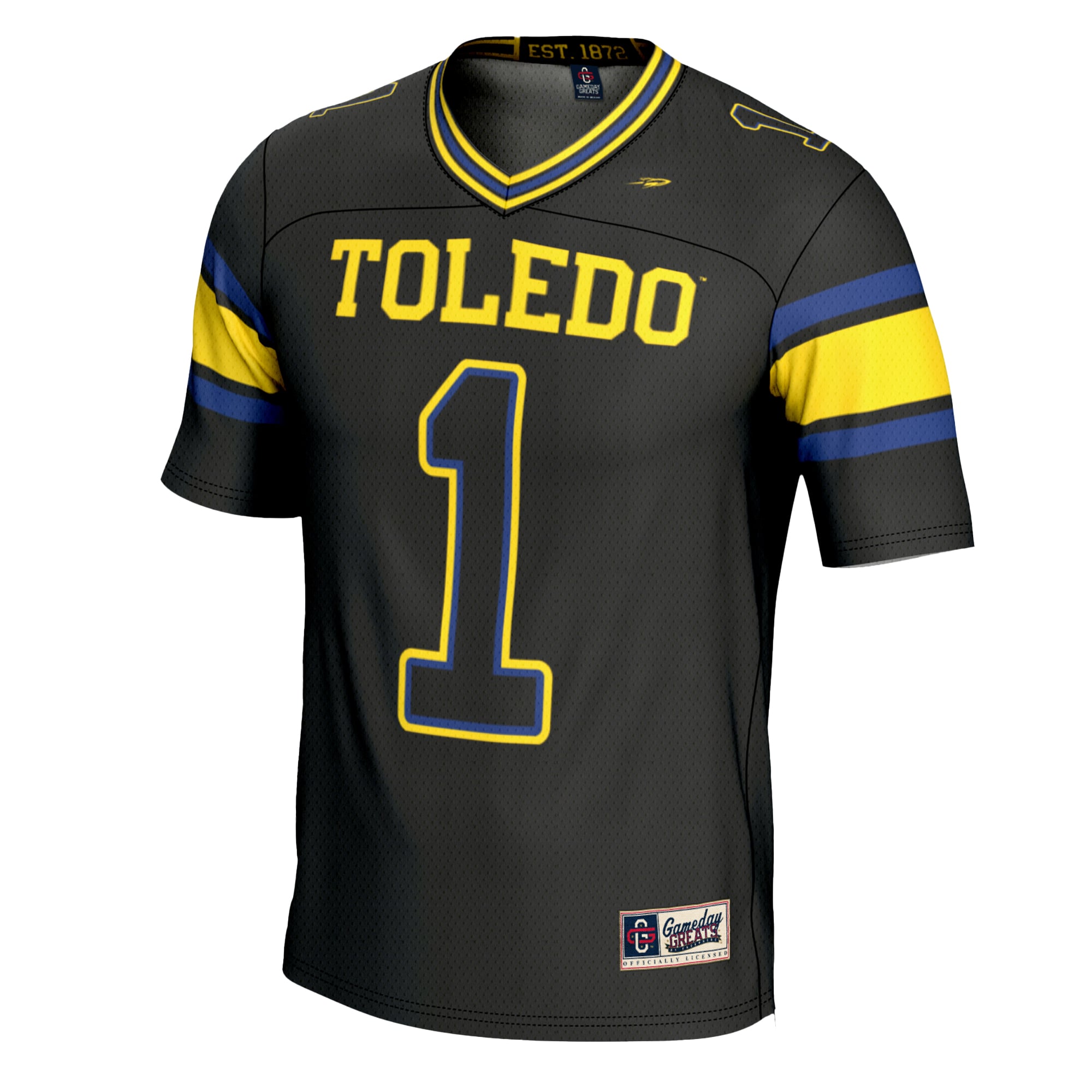 Youth #1 Black Toledo Rockets Football Jersey