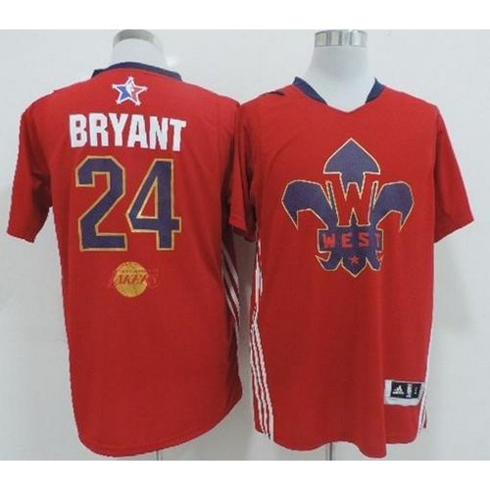 Game Day Contemporary Men's LAL #24 Kobe Red Basketball Jersey