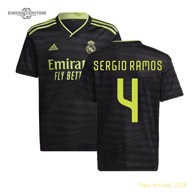 Elite 2022-2023 Real Madrid Alternative Jersey (kids) (sergio Ramos 4)