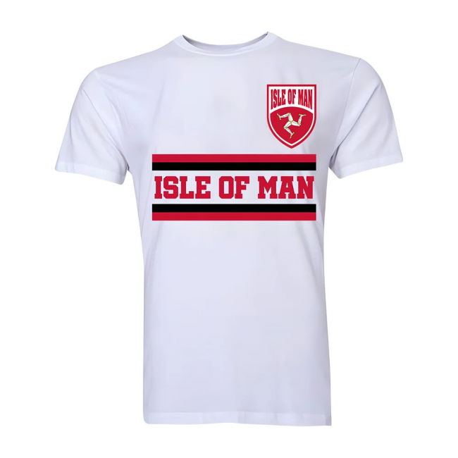 National Isle Of Man Core Football Country T-Shirt (White)