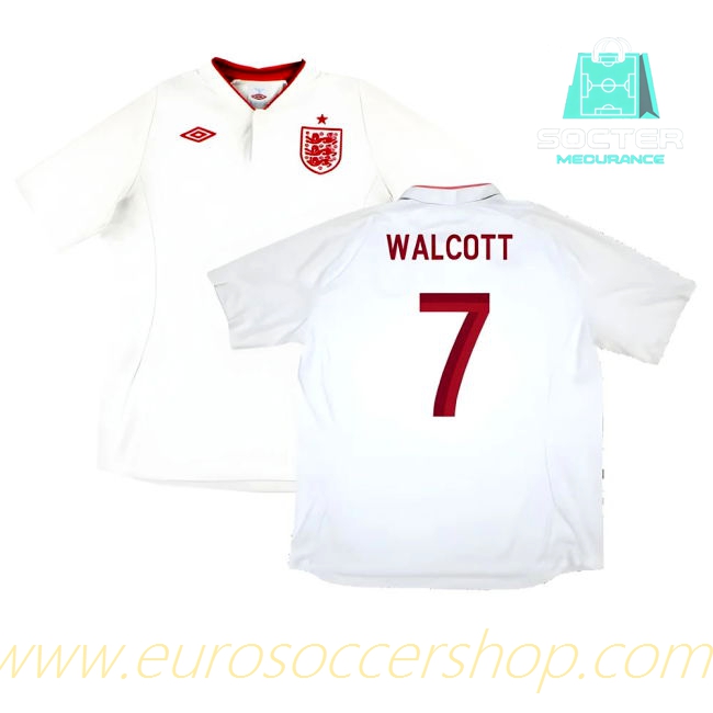 World Cup England National Team Home Football Shirt (Walcott 7)