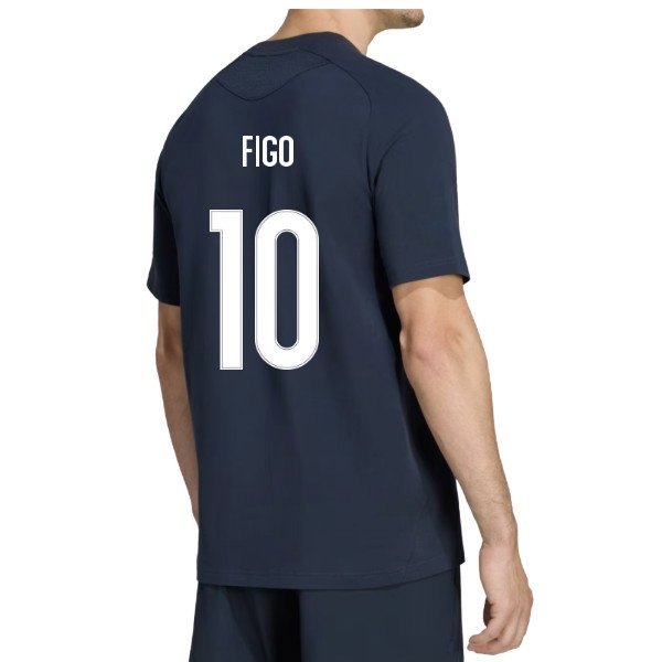 [JED] 2026 2027 Real Madrid Tiro Travel Tee Apparel (Navy) (Figo 10)