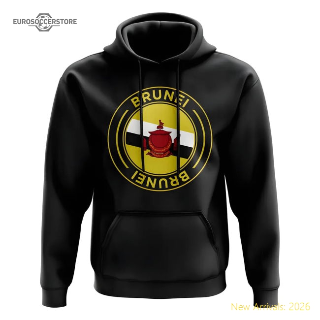Superior Brunei Football Badge Hoodie (black) - Budget-friendly