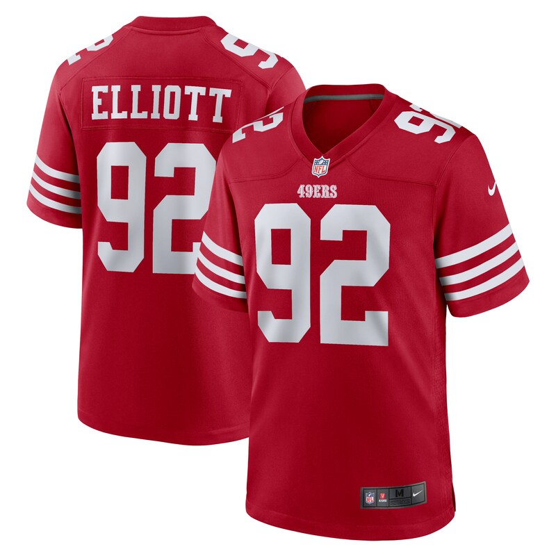 Jordan Elliott San Francisco 49ers Nike Team Game Jersey - S...