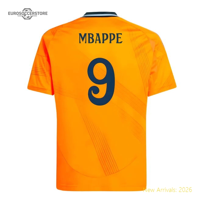 Professional-Grade 2024-2025 Real Madrid Away Shirt (Kids) (Mbappe 9)