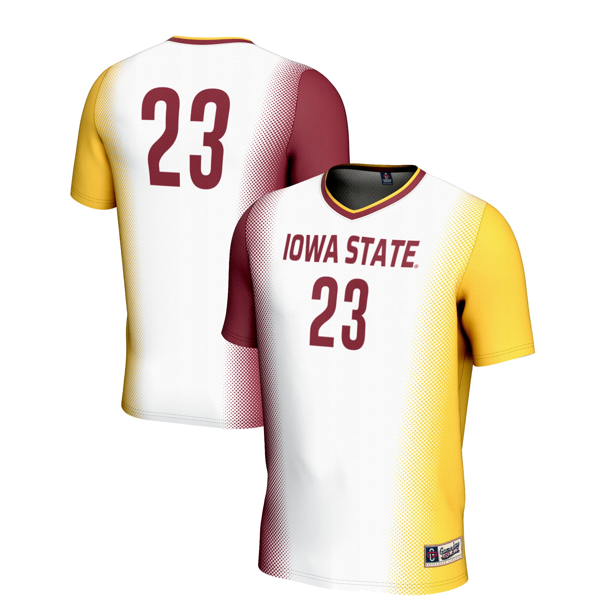 [SJH] Iowa State Cyclones GameDay Greats Youth Lightweight Women's Soccer Jersey - White