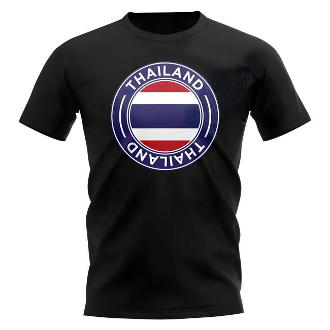 Match-Ready Premium-Quality Thailand Football Badge T-Shirt (Black)