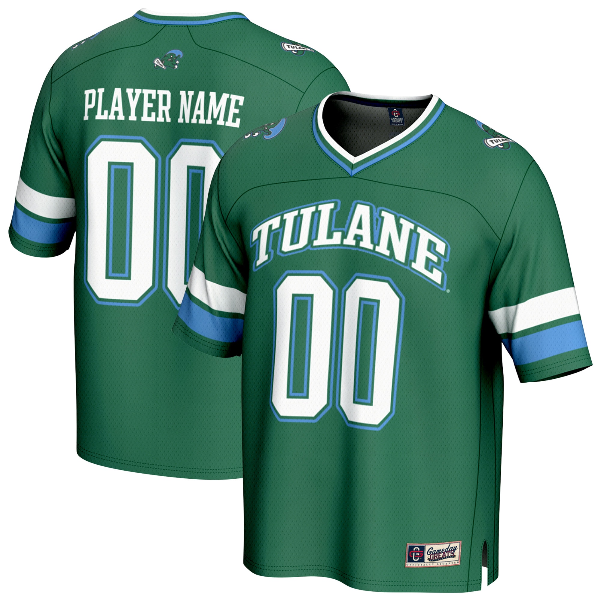 Tulane Green Wave GameDay Greats Youth NIL Pick-A-Player Football Fashion 26/27 Football Jersey - Green