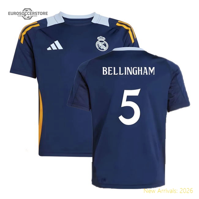 Trending 2024-2025 Real Madrid Training Jersey (Navy) - Kids (Bellingham